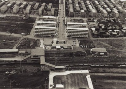 新所沢団地と新所沢駅