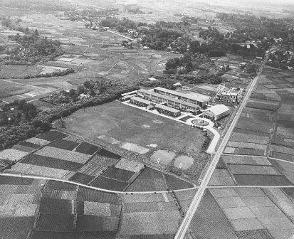 空から見た所沢高校